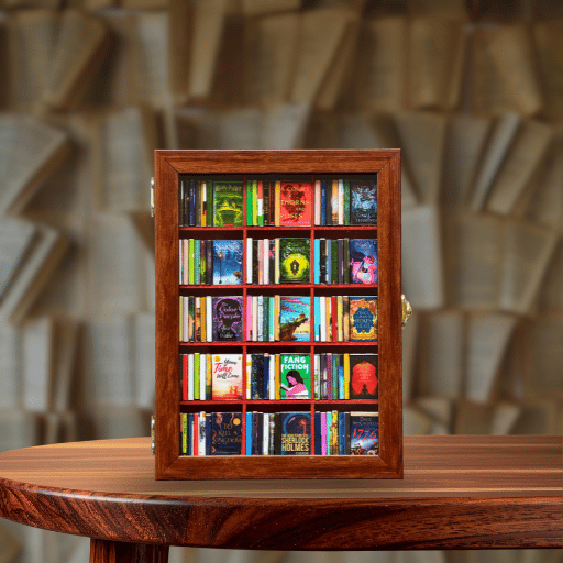 Mini Library Mini Books My Little Library | Miniature Bookshelf | Handcrafted Tiny Book shelf